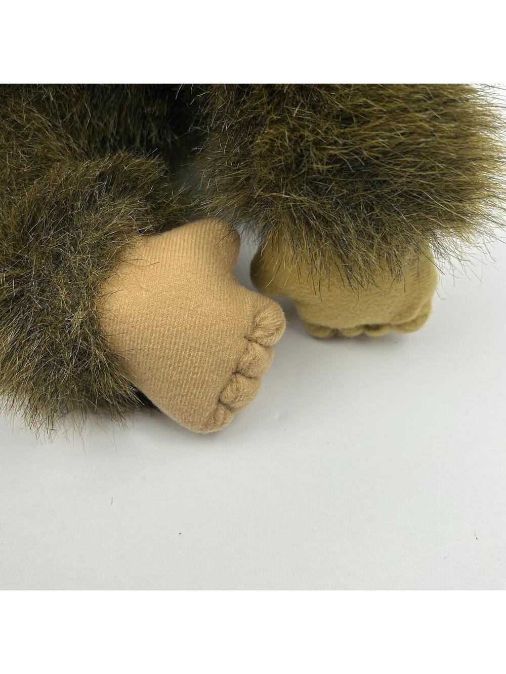 Hosung Realistic Baby Monkey Hand Puppet 1994 Chimp Plush Retro Toy Squeaks A15 - Picture 7 of 13